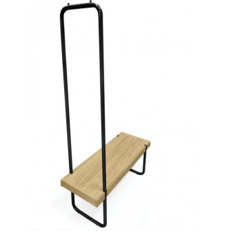 Ben bench (oak, black)